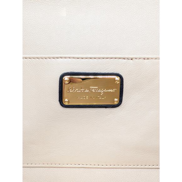 Salvatore Ferragamo Black Leather Gancini Afef Large Clutch Wristlet Bag - Picture 7 of 9